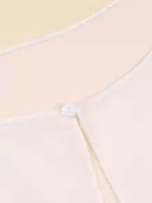 1 件纽扣细节短披肩 - 适合外出和装扮 - 白色 - 查看 4