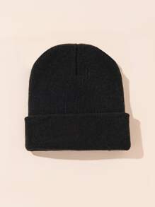 Baby Solid Beanie - Svart - Visa 3