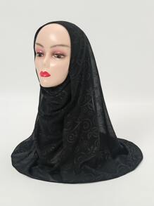 Paisley Print Hijab - Multicolor - View 1