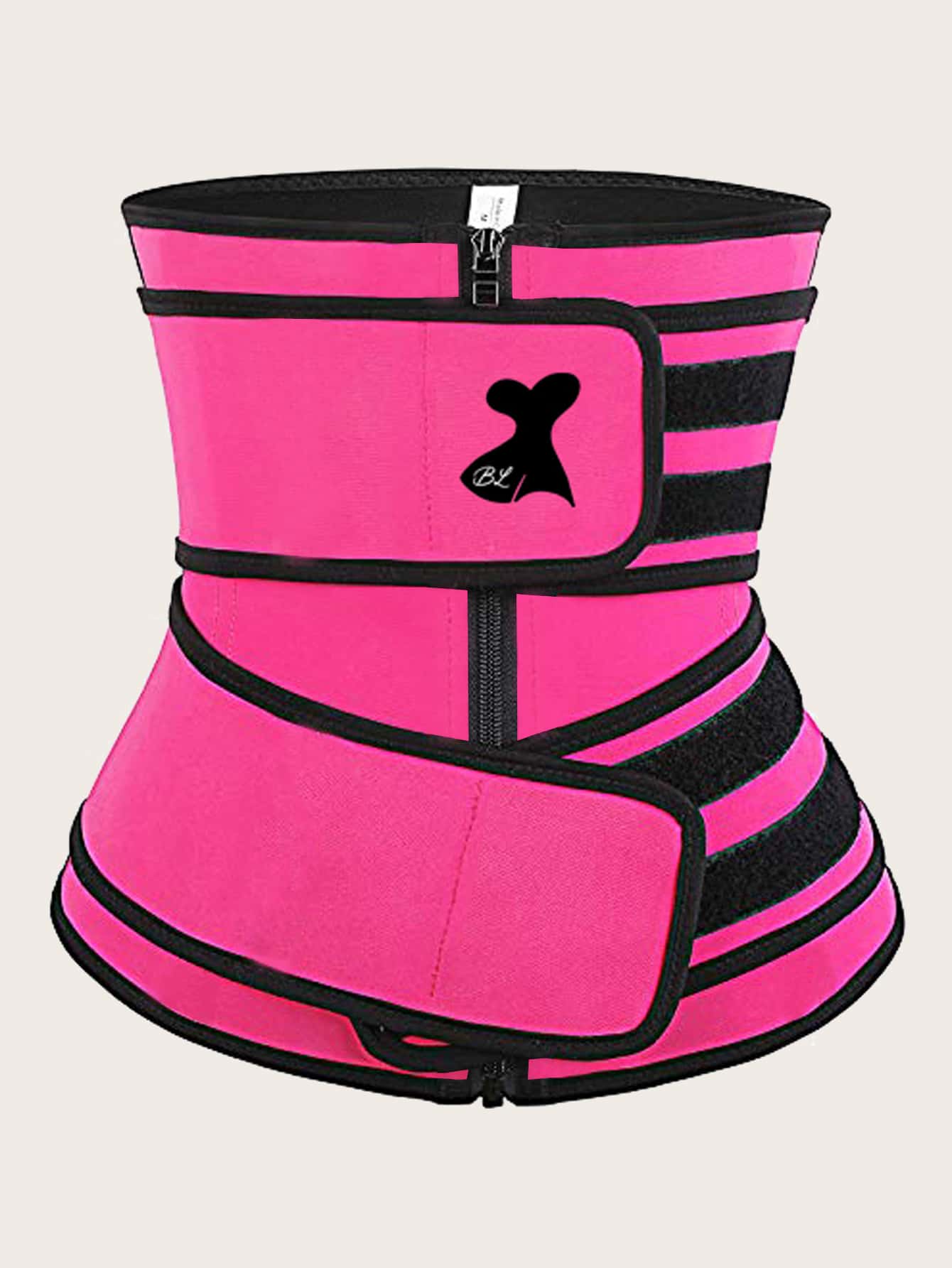 Sports Outdoor Synthetic Rubber Zipper Sports Yoga Fitness Corset Shapewear Waist Trainer Corset Gym Accessories For Belly Slimming Girdles Fall