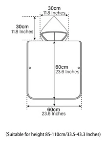 1入組兒童卡通圖案浴巾 - 彩色 - 查看 4