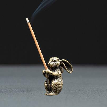 1 cái Đế đựng hương 12 con giáp, Đế đốt hương bằng hợp kim cổ điển cho Trâu, Ngựa, Lợn, Gà, Chuột, Chó, Rắn, Rồng, Khỉ, Cừu, Hổ, Thỏ, Rùa, Ốc sên