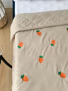 Colcha zanahoria con bordado - Caqui - Ver 6