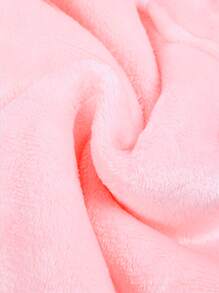 1pc Plain Hooded Wearable Blanket - Pink - View 6