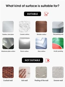 1pc Brick Pattern Kitchen Sticker - White - View 8