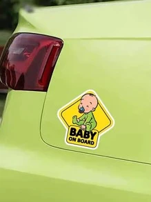 Bebé Adhesivo para coche con estampado de slogan - Multicolor - Ver 5