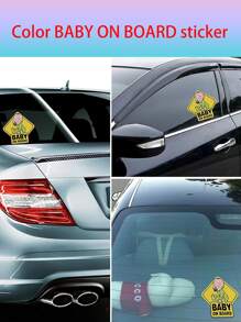 Bebé Adhesivo para coche con estampado de slogan - Multicolor - Ver 6