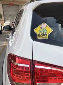 Bebé Adhesivo para coche con estampado de slogan - Multicolor - Ver 7