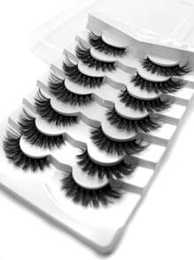 7對貓眼假睫毛 - 黑色 - 查看 6