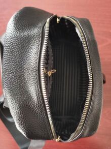 Không thấm nước , Nhẹ Tối giản Textured Ba lô Cổ điển - màu đen - Xem 5