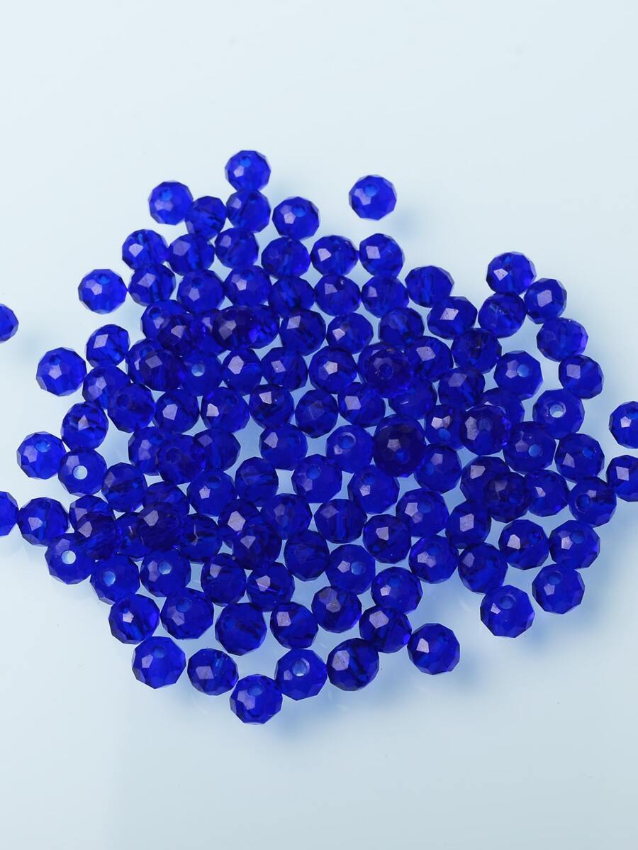120pcs 0.4cm Glass Beads DIY Jewelry Accessory - Blue - View 1