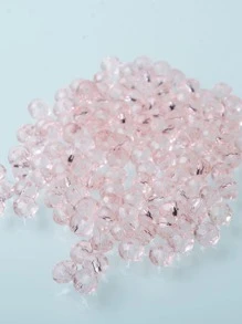 120pcs 0.4cm Glass Beads DIY Jewelry Accessory - Pink - View 2
