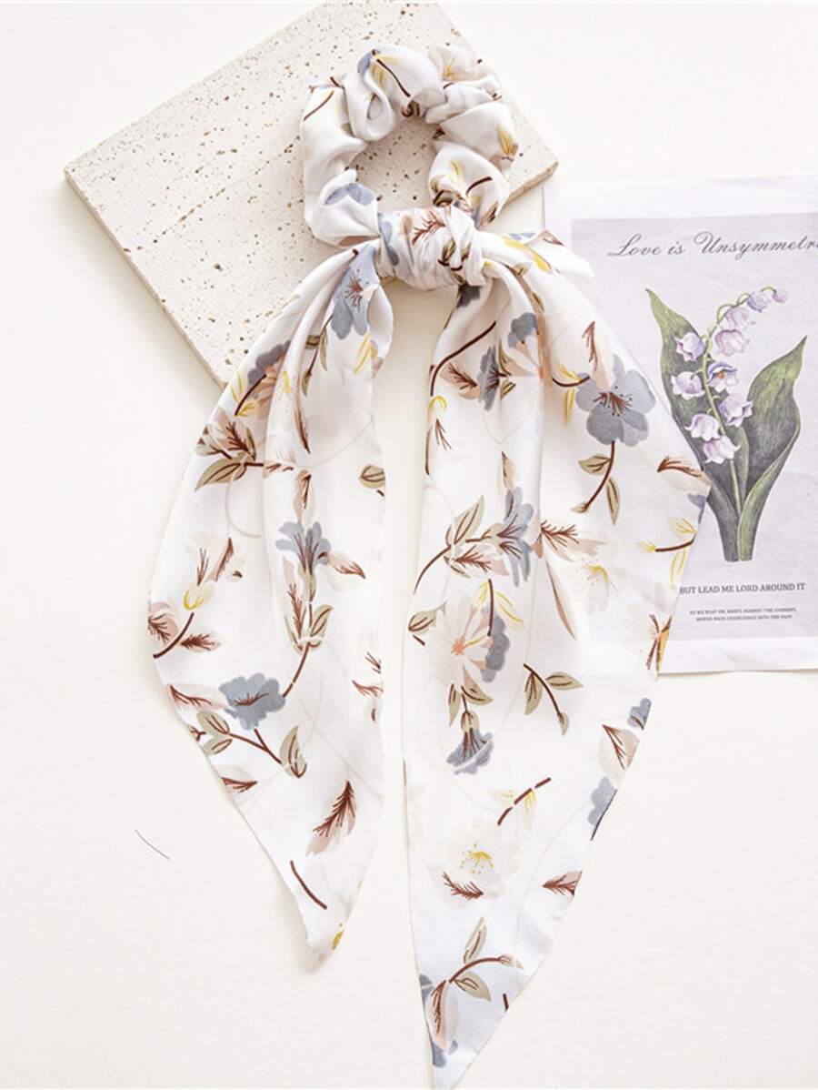 花卉印花頭巾髮帶波西米亞風 - 彩色 - 查看 1