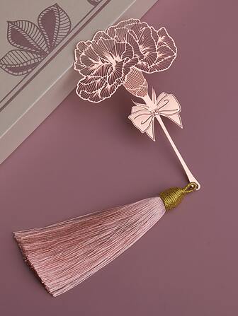 1入組花朵形狀隨機書簽