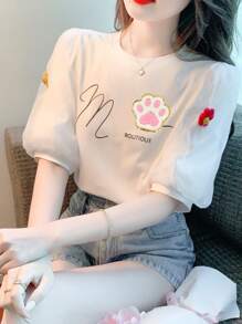 4 件爪印diy 布貼,膠貼 - 彩色 - 查看 3
