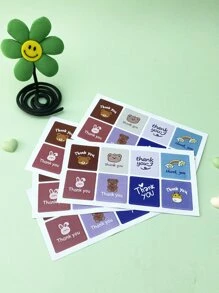 40pcs Cartoon Graphic Gift Sticker, Cute Gift Decoration Decal For Birthday Party - Multicolor - View 1