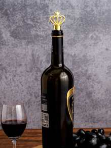 1 pieza Tapón de vino con diseño de corona - Dorado - Ver 2