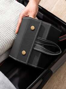 Túi lưu trữ kính treo tường 1pc 3 lưới - màu đen - Xem 2