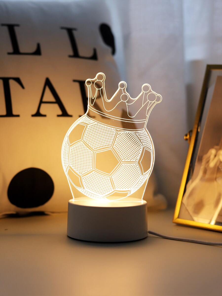 1pc Soccer Design Decoration Light - Yellow - View 1