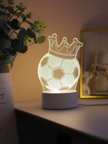 1pc Soccer Design Decoration Light - Yellow - View 6