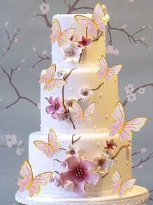 50 piezas Decoración de pastel con diseño de mariposa - Multicolor - Ver 6