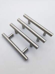 Tay nắm tủ inox (lỗ trung tâm 76mm) cho tủ quần áo và cửa tủ - Bạc - Xem 1