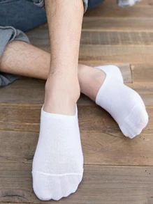 5pairs Men Solid Invisible Socks