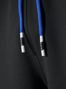 Manfinity Men Paisley Print Drawstring Waist Shorts - Black - View 6