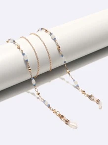 Cadena para gafas con diseño de cuenta - Dorado - Ver 1