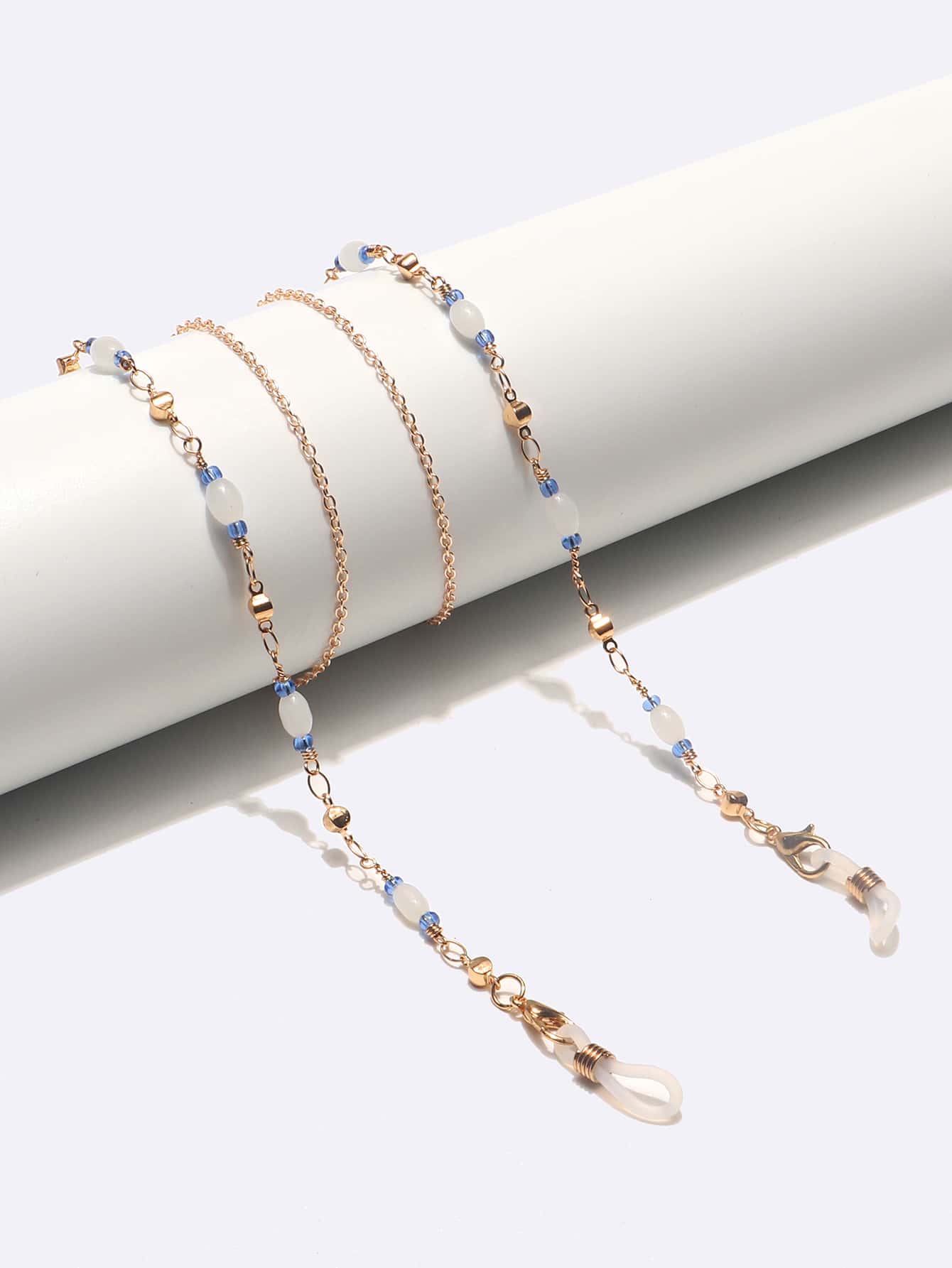 Cadena para gafas con diseño de cuenta - Dorado - Ver 1