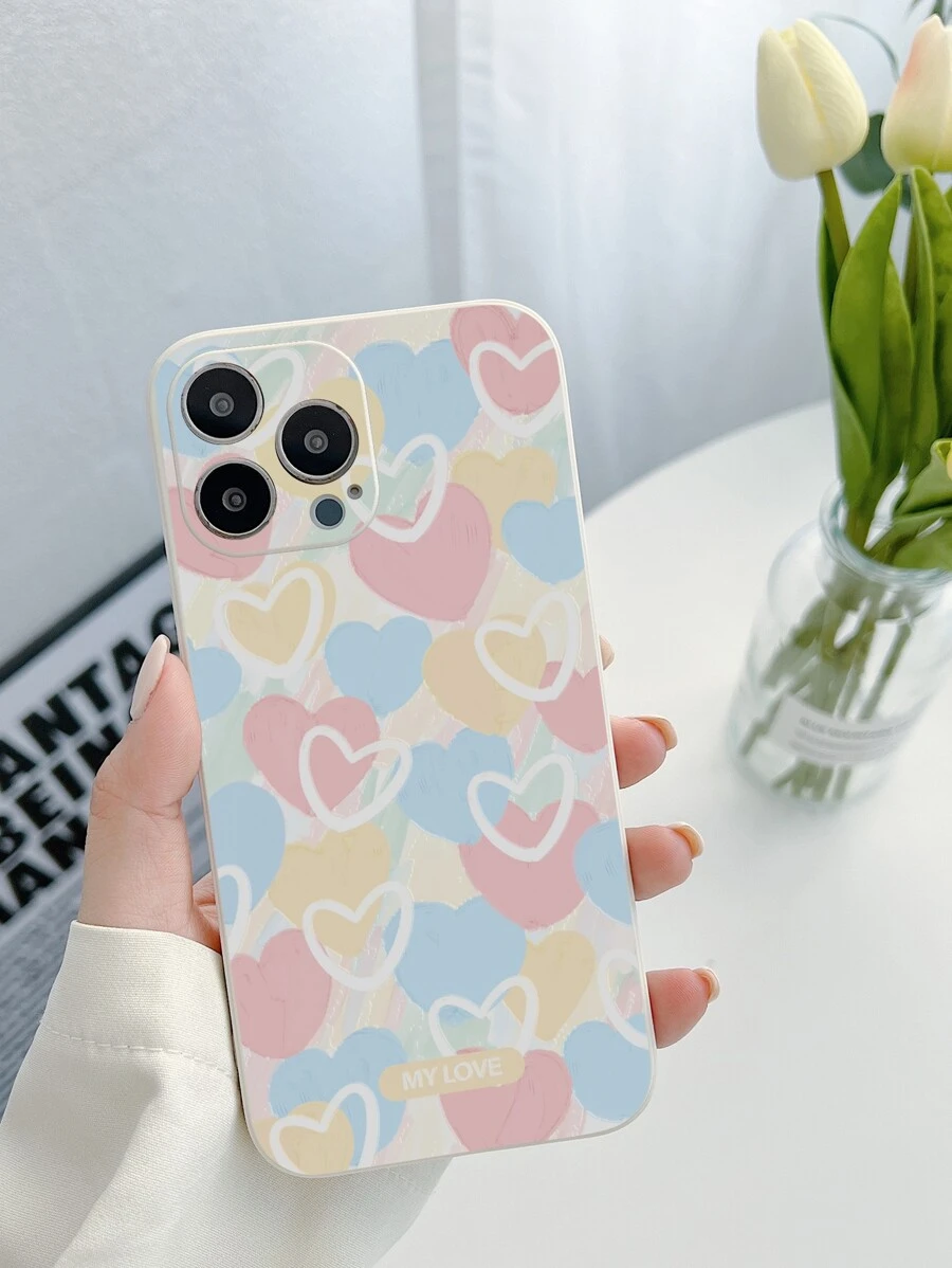 愛心圖案手機外殼