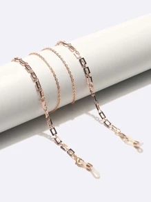 Phụ kiện trang trí hình học tiệc tùng Kính mắt xích cho phụ nữ - Vàng - Xem 1