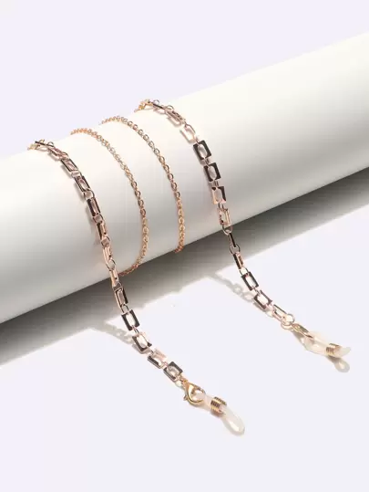 派对几何装饰眼镜链 女士眼镜配件