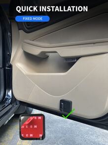 1pc LED Car Door Welcome Laser Projector - Black - View 7