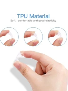 8 piezas soporte de anillo ajustable - transparente - Ver 4