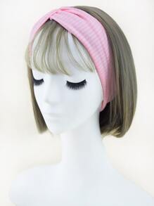 4pcs Women's Solid Color Criss-cross Headbands & Striped Hairbands Suitable For Daily Wear - Multicolor - View 5