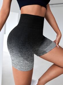 Yoga Trendy Quần Shorts Thể thao Nữ Ombre - Nhiều màu - Xem 3