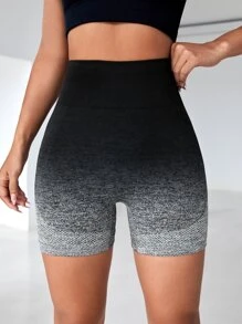 Yoga Trendy Quần Shorts Thể thao Nữ Ombre - Nhiều màu - Xem 5