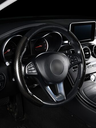 2入組素色汽車方向盤套