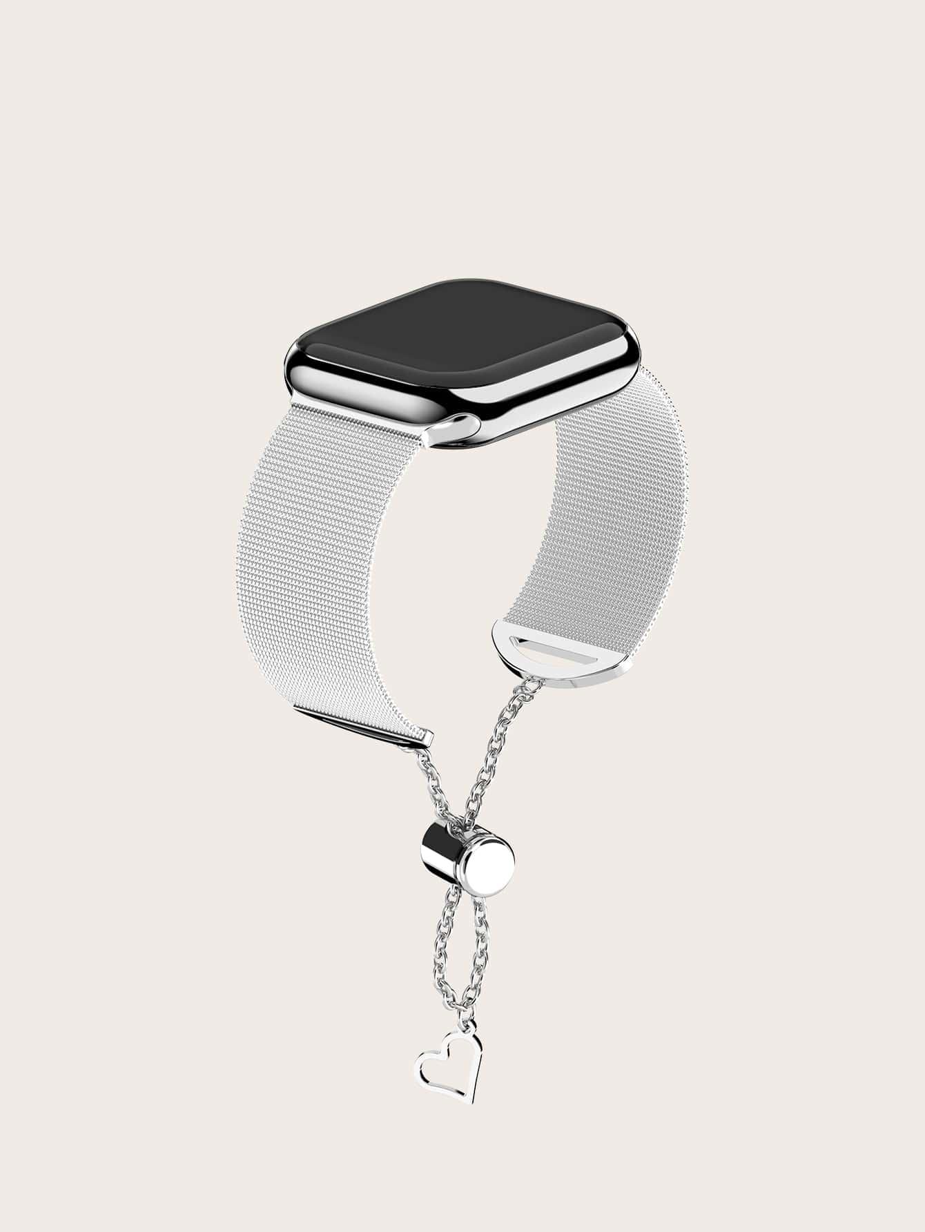 Dây đeo Milanese thời trang có thể điều chỉnh bằng thép không gỉ Tương thích với Apple Watch thế hệ 1-8 - Bạc - Xem 1