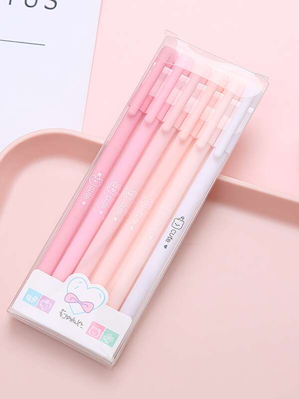 6Pack QuickDrying Black Gel Pens SHEIN UK