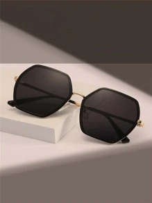 2000 年代风格几何框架时尚眼镜太阳镜，打造复古波西米亚风格太阳镜海滩太阳镜女士海滩配饰太阳镜太阳镜太阳镜色调基本款和适合毛衣牛仔裤运动裤连帽衫夹克连衣裙和长袖衬衫情人节时尚遮阳优雅装扮家庭出游旅行度假夏季海滩度假、户外、旅行 - 灰色 - 查看 3