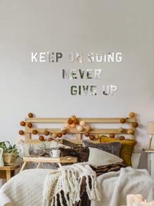 1 miếng dán tường hình chữ cái đẹp nhất làm quà tặng - Bạc - Xem 3