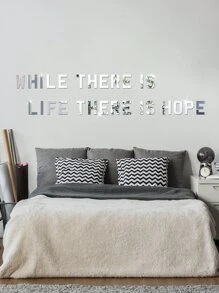 1 miếng dán tường hình chữ cái đẹp nhất làm quà tặng - Bạc - Xem 2