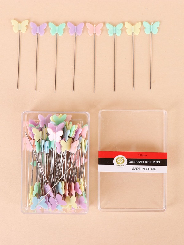 100pcs Random Dressmaking Pins Embroidery Patchwork Pins Accessories Tools Sewing Needle DIY Sewing Accessories Stainless Steel