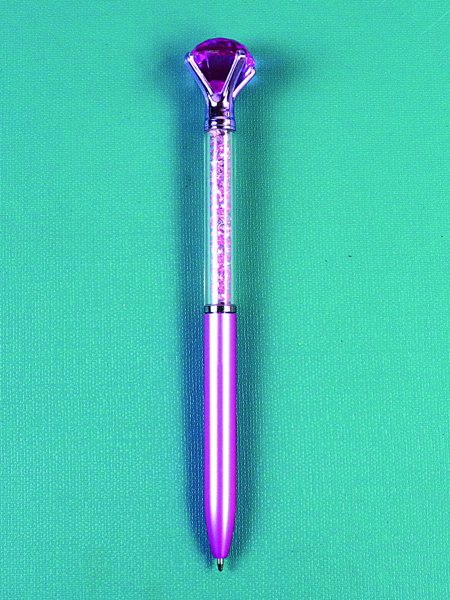 1pc Diamond Design Ballpoint Pen - Multicolor - View 1