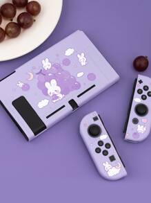 Funda de silicona con estampado de dibujos animados compatible con Nintendo Switch