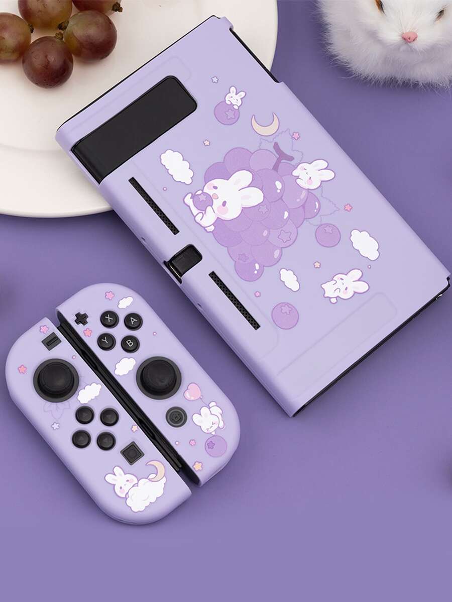 Funda de silicona con estampado de dibujos animados compatible con Nintendo Switch