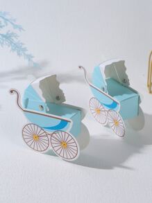 2入組藍色嬰兒車造型禮盒 - 彩色 - 查看 2