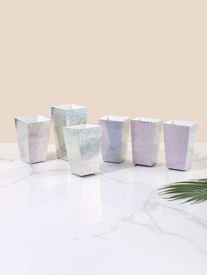 10pcs Popcorn Packaging Box School Supplies Food Bag Food Box Suitable For Candy Chocolate Etc.